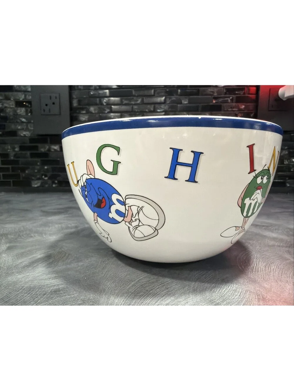 kitchenware vintage M&M Laughing It Up Bowl From 2000